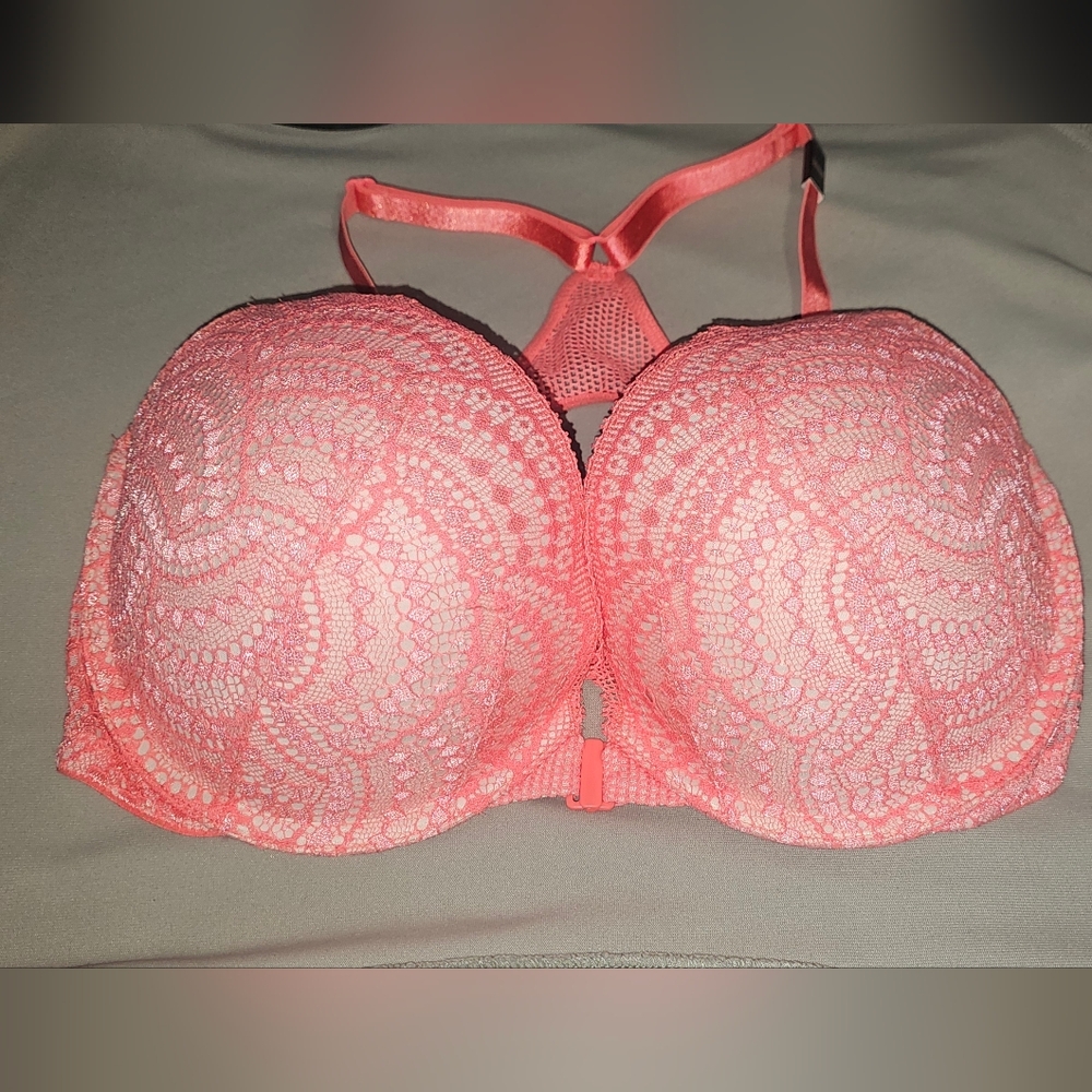 Victorias Secret Very sexy push up Bra NWT 34DDD Front Closure Racerback Keyhole